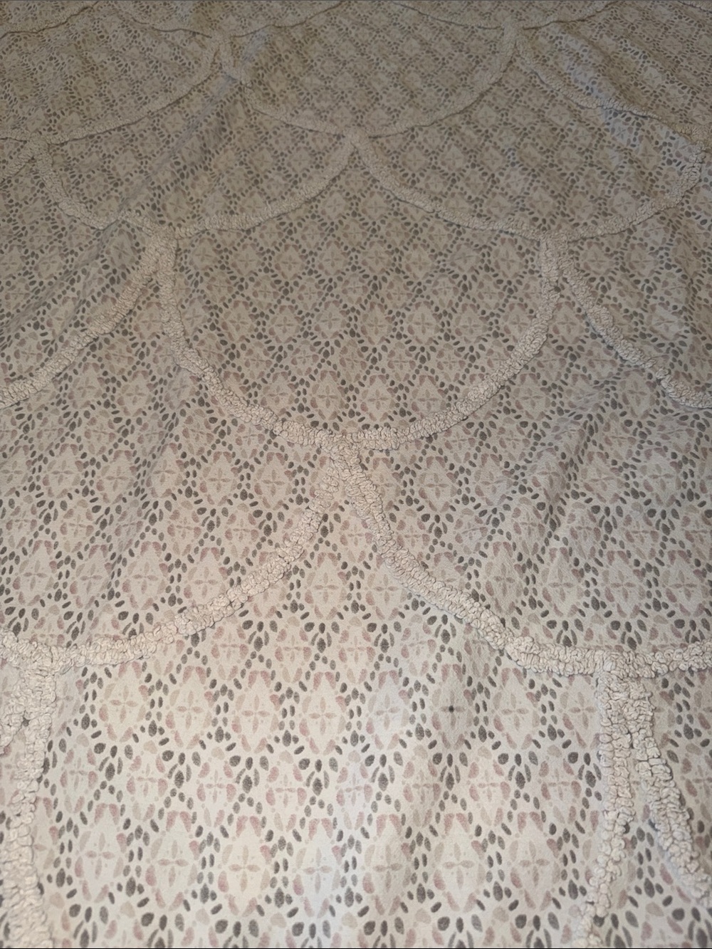 Women's Cream Lace Pattern Sweater